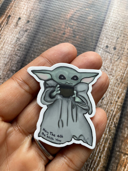 Baby Yoda Vinyl Sticker