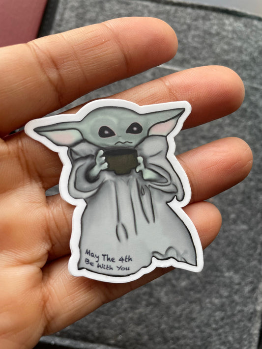 Baby Yoda Vinyl Sticker
