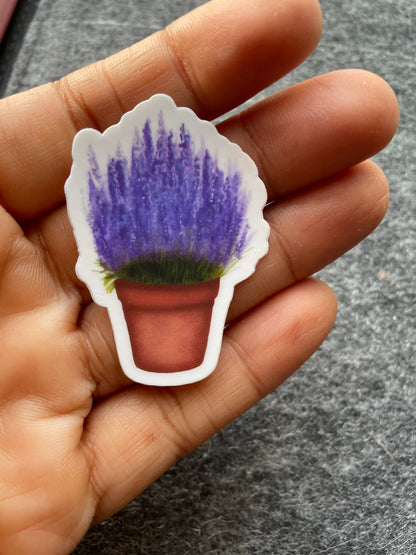 Lavender Plant Vinyl Sticker