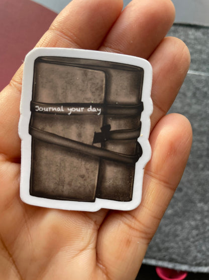 Journal Your Day Vinyl Sticker