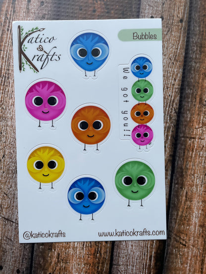 Bubbles Vinyl Sticker Sheet