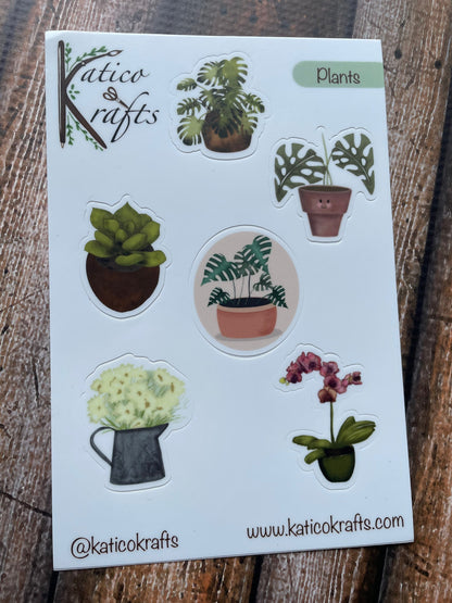 Plants Vinyl Sticker Sheet