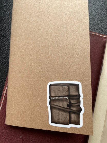 Journal Your Day Vinyl Sticker