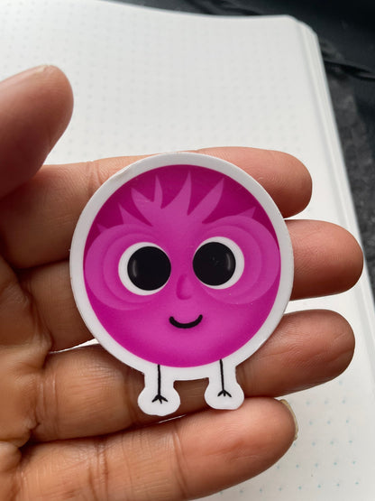 Pink Bubble Vinyl Sticker