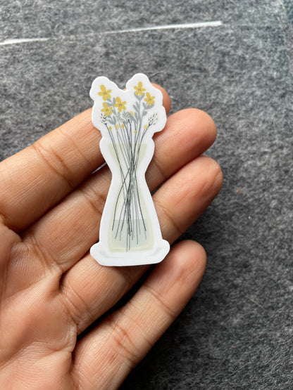 Vase Vinyl Sticker