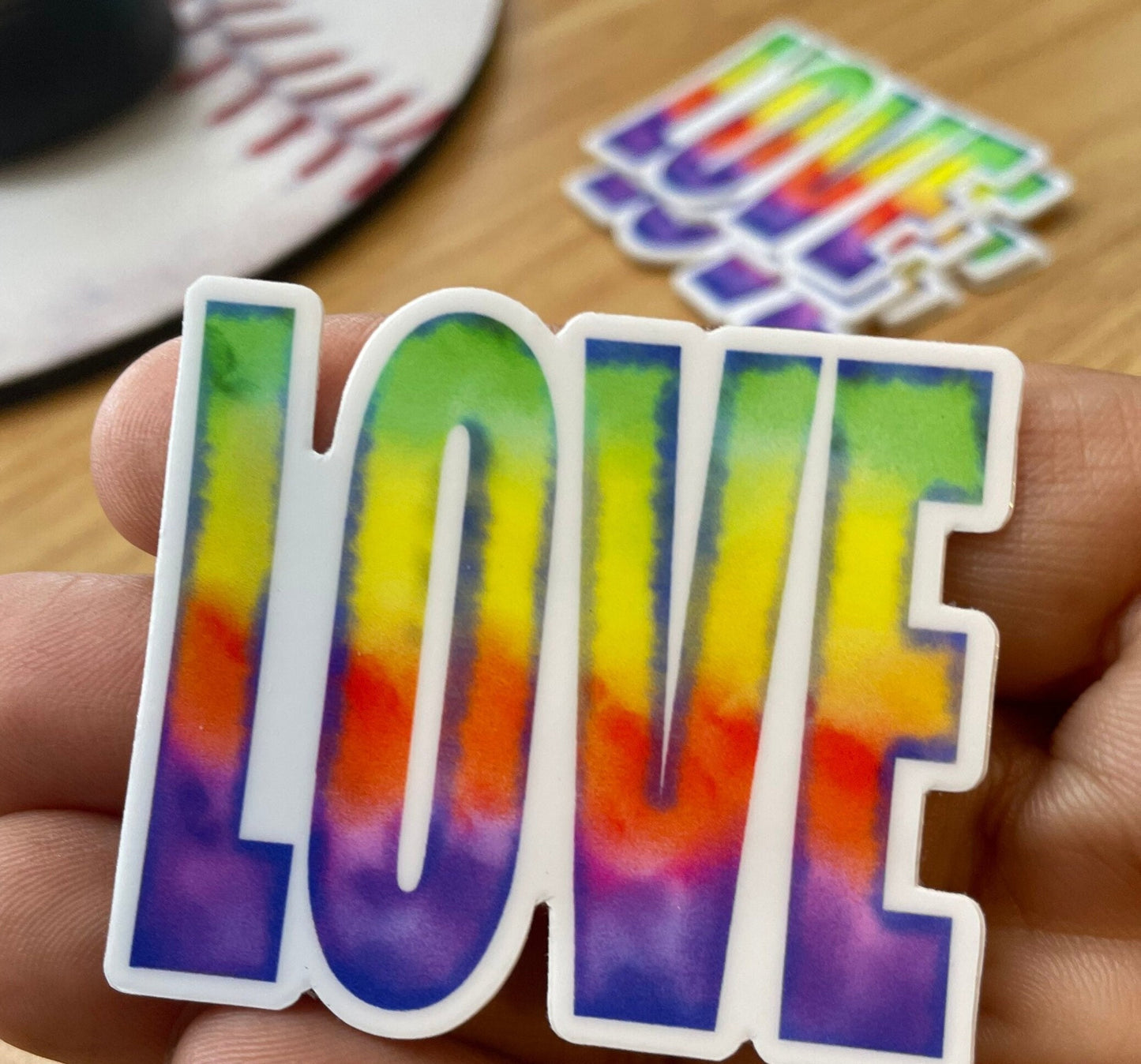 Love Watercolor Vinyl Sticker