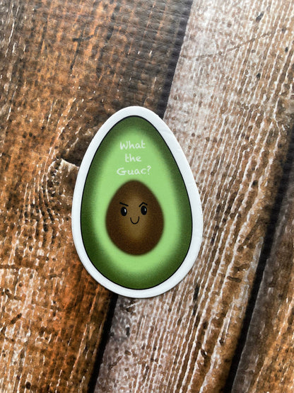 What the Guac Vinyl Sticker
