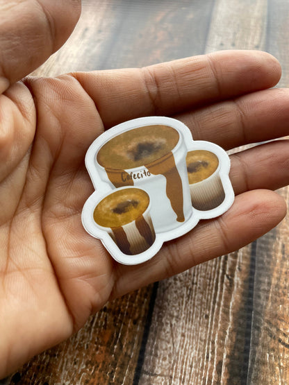 Cafecito y Colada Vinyl Sticker