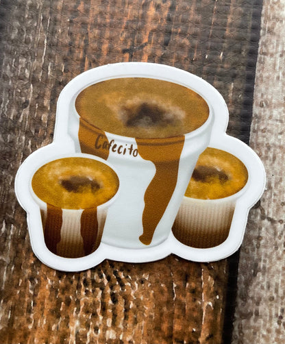 Cafecito y Colada Vinyl Sticker
