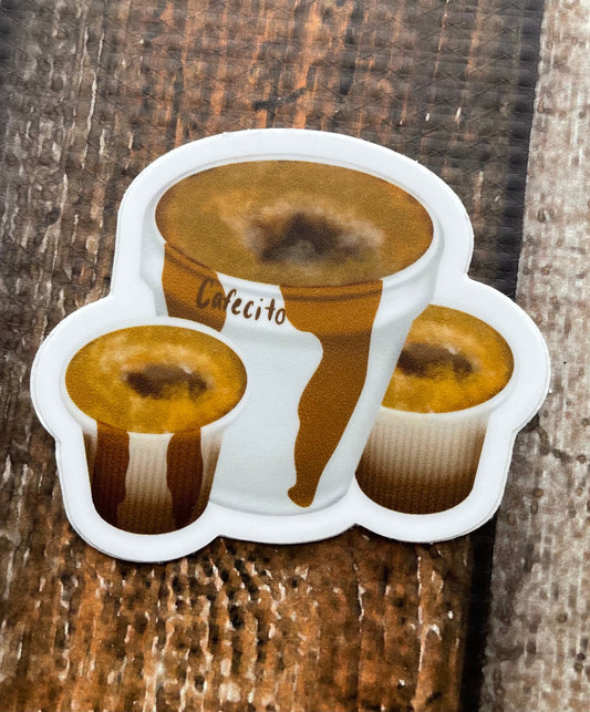 Cafecito y Colada Vinyl Sticker