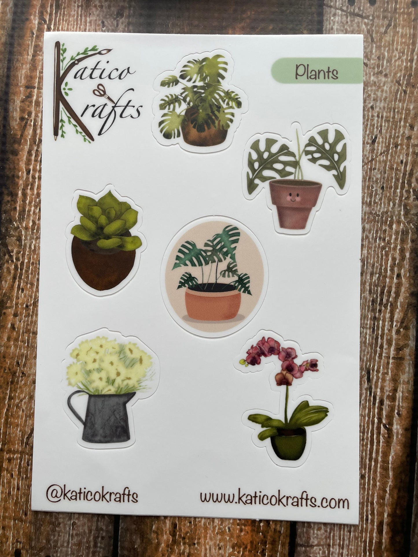 Plants Vinyl Sticker Sheet