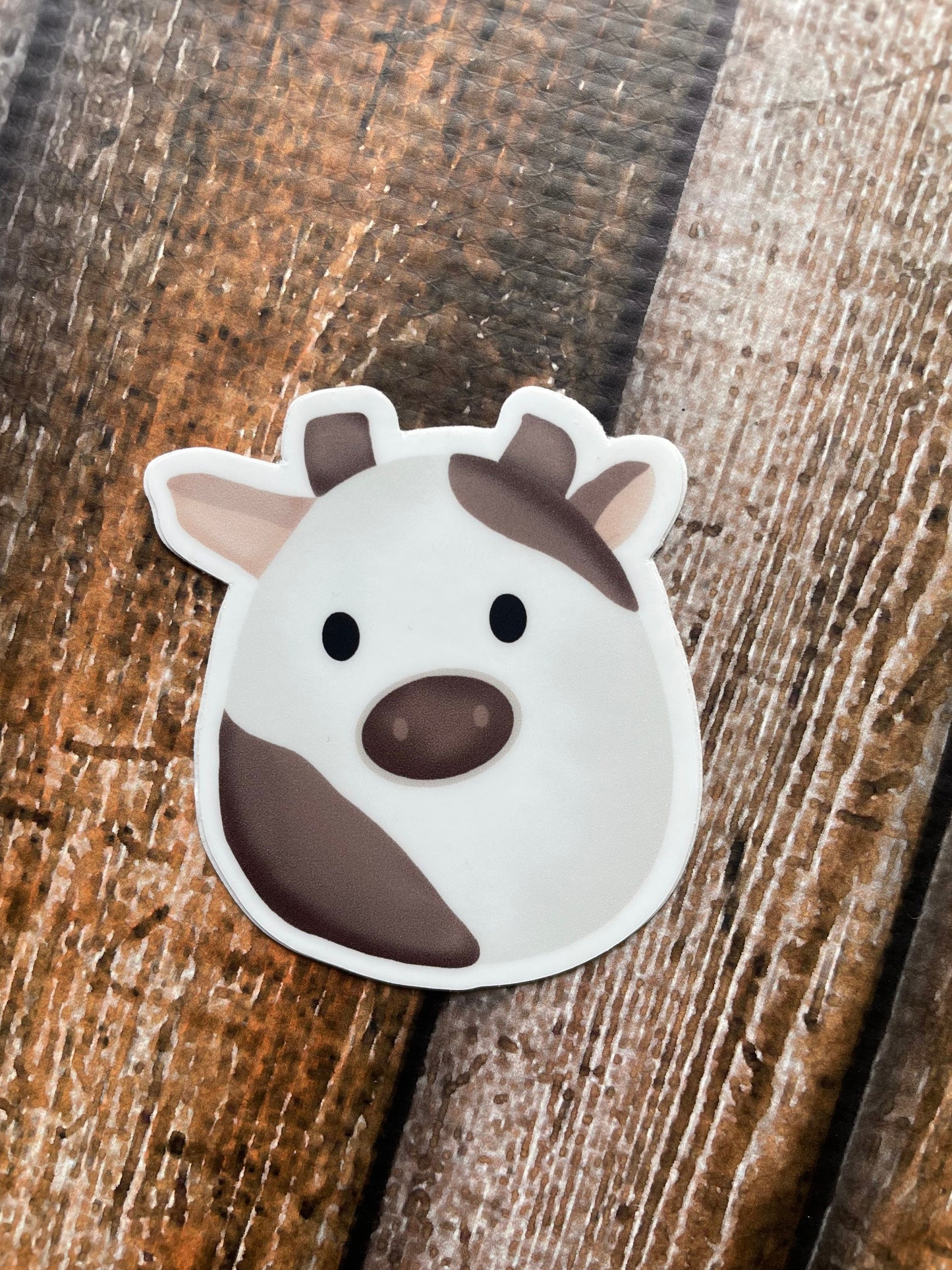 Cow Squishmallow Vinyl Sticker (small)