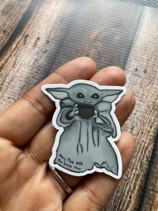 Baby Yoda Vinyl Sticker
