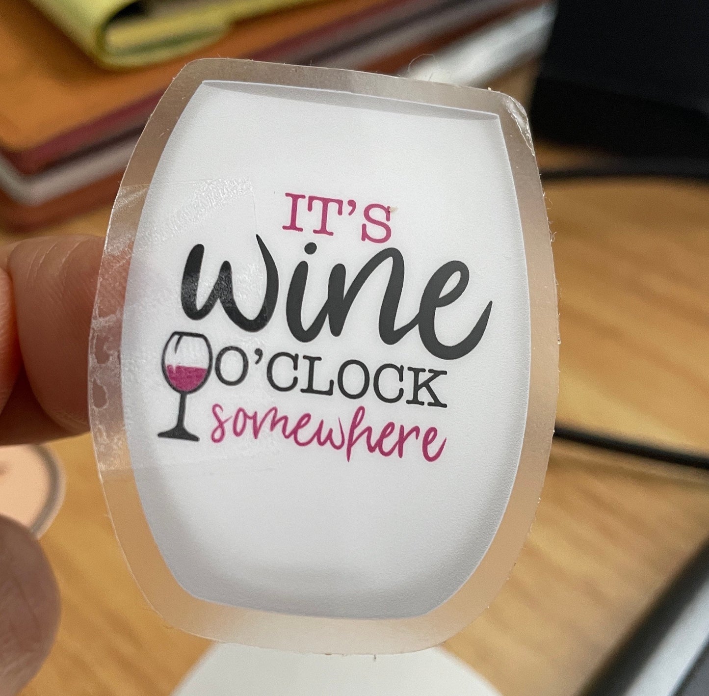 Wine O’Clock Vinyl Sticker