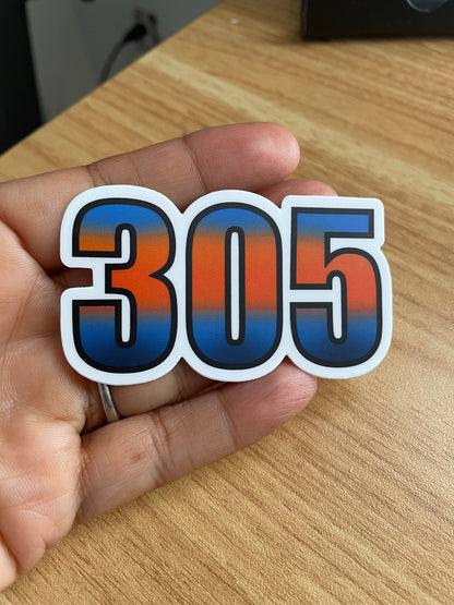 305 Vinyl Sticker (baseball)