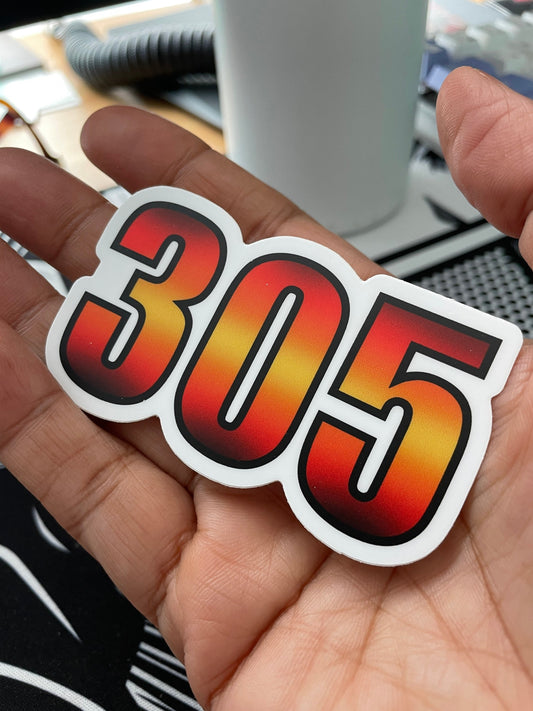 305 Vinyl sticker (basketball)